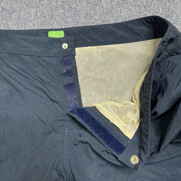 Sid Mashburn Mens Shorts Swim Trunks Navy Blue Lined Size 36‎ Measure 35 Button - Picture 2 of 7